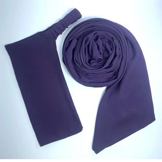 Niqab & Hijab Set - Egg Plant