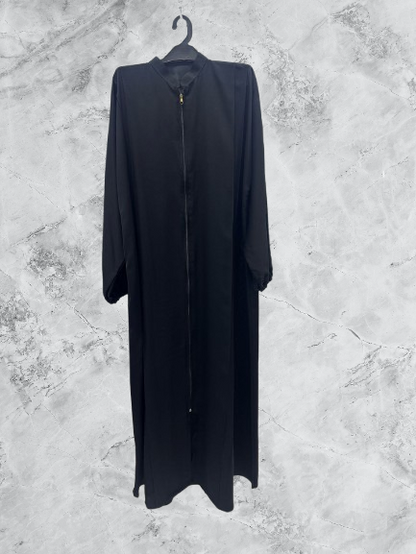 Fornt Zip Abaya 2 side Pocket