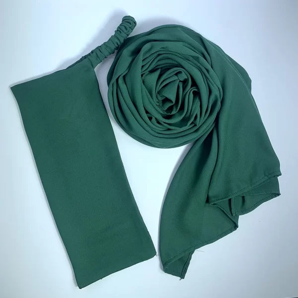 Niqab & Hijab Set - Bottle green